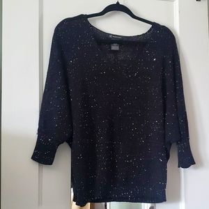 Sparkle dolman sleeve top